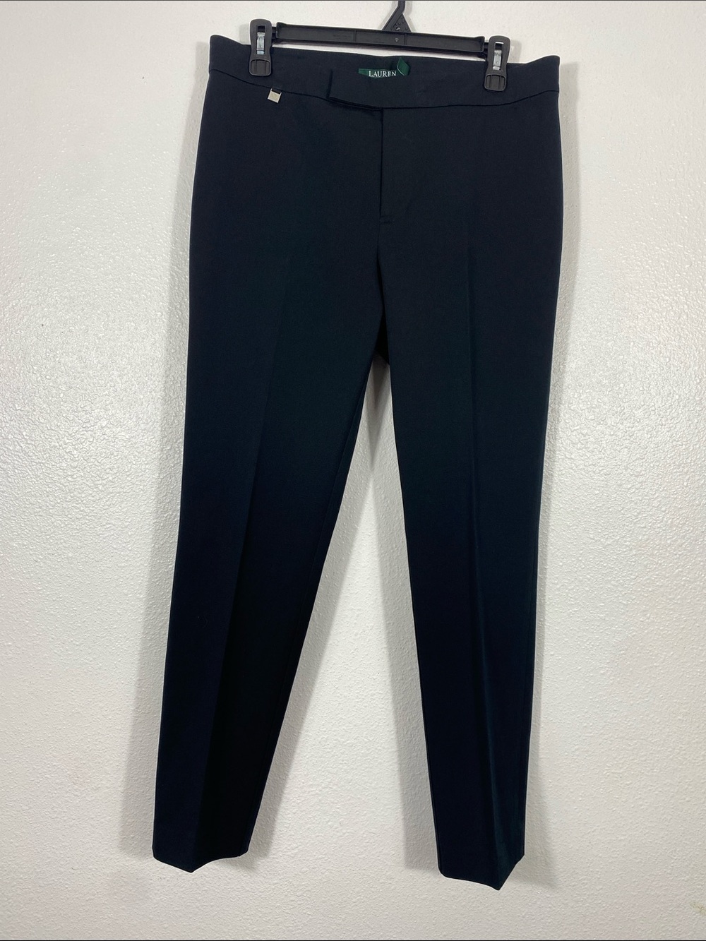 Lauren Ralph Lauren Black Straight-Leg Dress Pants Size 8 - Picture 3 of 16